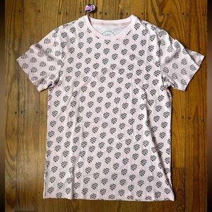 Anti social, social club, pink, all over print T-shirt, size XL